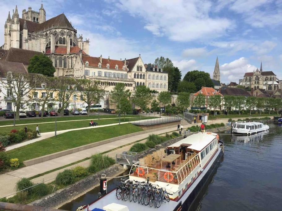 Bel Appart Au Centre-Ville Proche Gare Avec Wifi. Auxerre Exterior photo